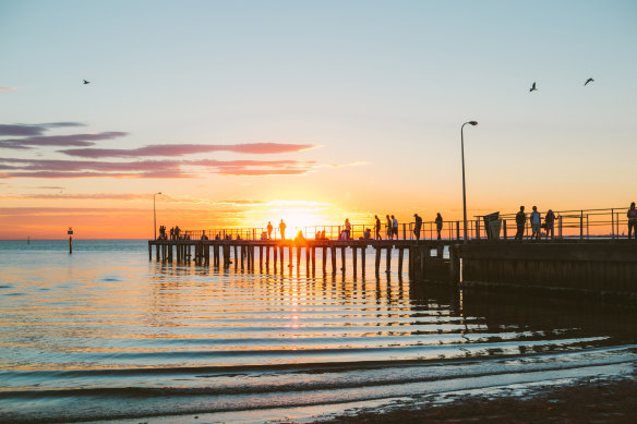 If you’re lucky you might catch the resident colony of the world’s smallest penguin at St Kilda Breakwater.