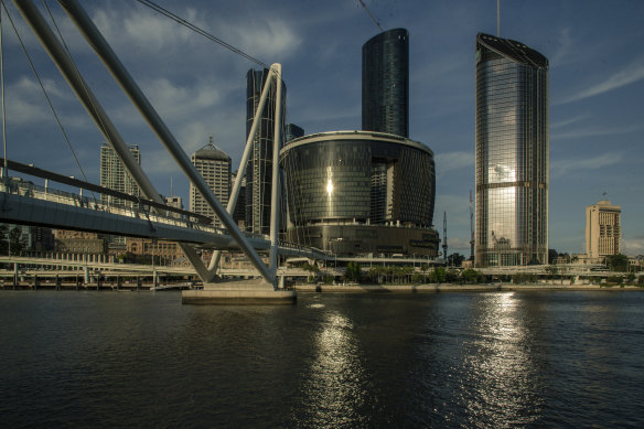 The casino and Queens Wharf complex in Brisbane.