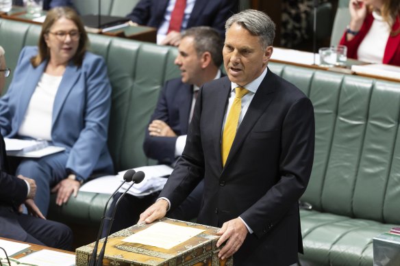 Deputy Prime Minister and Minister for Defence Richard Marles in Question time today.