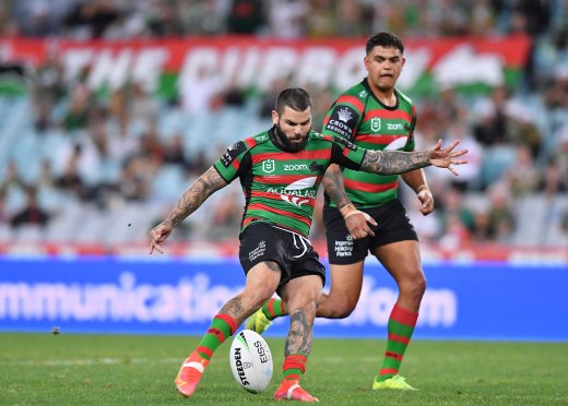 Adam Reynolds launches a monster 43m two-point field-goal on Thursday night.