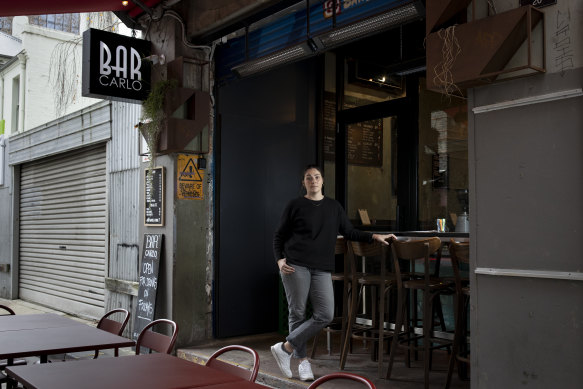 Alana Bascombe, owner of Bar Carlo in Meyers Place, said business owners were told the laneway would be like Positano in Italy. 