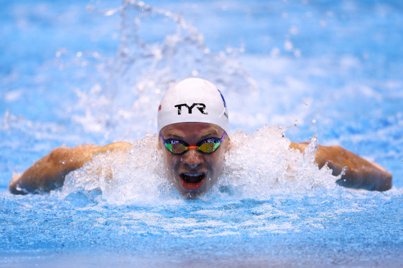 Leon Marchand is tipped to beat Michael Phelps’ last remaining world record.