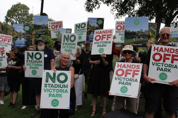 Not everyone in Brisbane is happy about the plans to build a new stadium at Victoria Park.