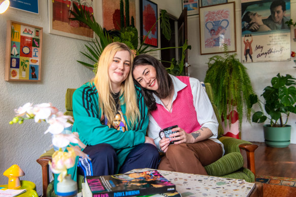 Hanna Vasils (left) and Melissa van Dartel are long-time friends and now housemates.