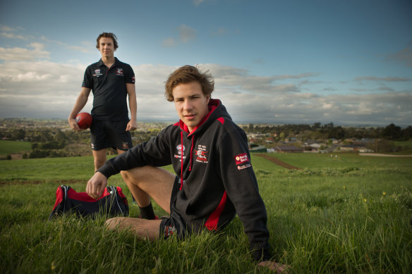 The duo from Warragul ahead of the 2015 draft.