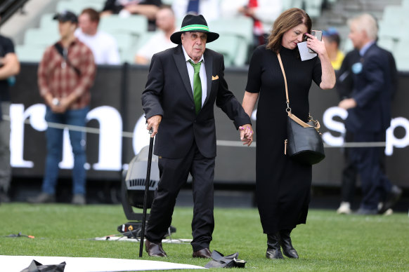 Meldrum attended the state memorial service for Shane Warne last March.