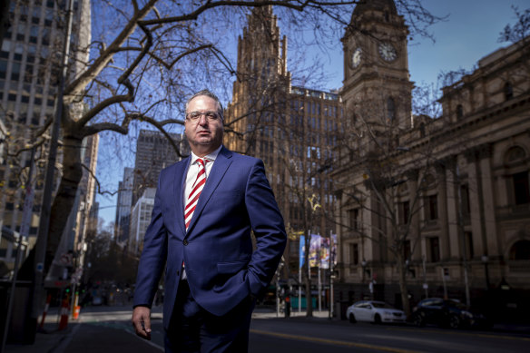 Victorian Chamber of Commerce and Industry chief executive Paul Guerra is working on a 'traffic light' system with the government to reopen the state.