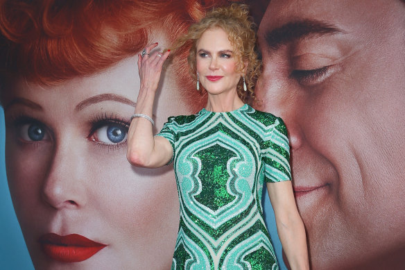 Nicole Kidman at the Australian premiere of Being The Ricardos at the Hayden Orpheum Picture Palace in Sydney on December 15.