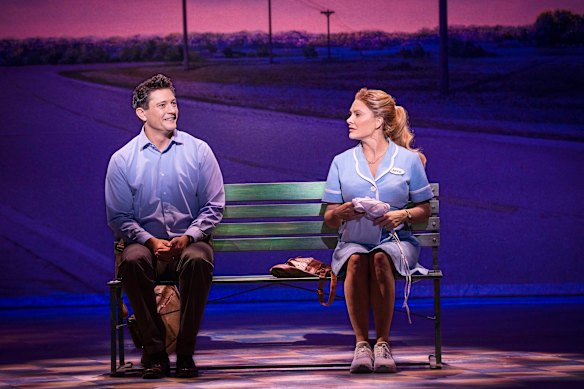 Rob Mills and Natalie Bassingthwaighte star in Waitress.