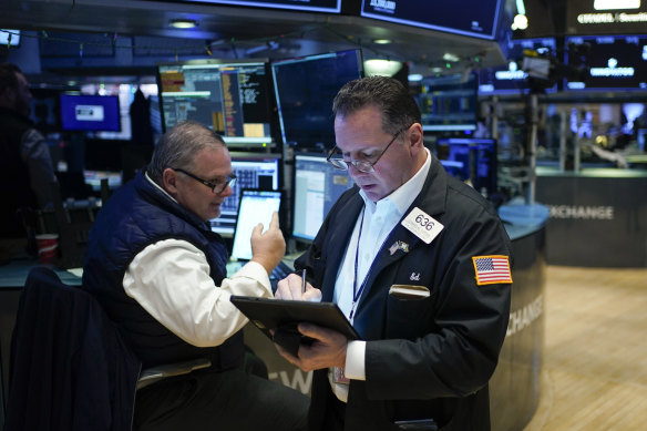 Wall Street jumped higher on the inflation report  but pared its gains in the afternoon. 
