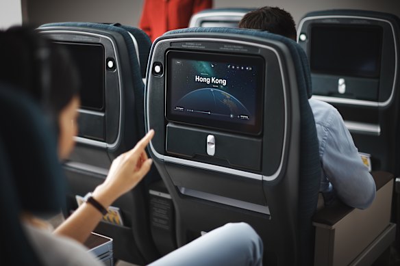 There’s a good selection of movies, but the Wi-Fi didn’t work.