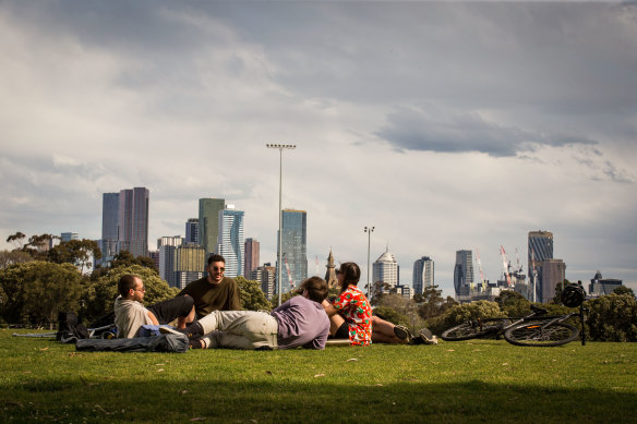 Melburnians can gather in larger social groups on Friday as lockdown ends.