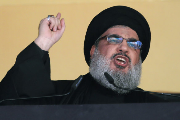 Hezbollah leader Sheik Hassan Nasrallah in 2015.