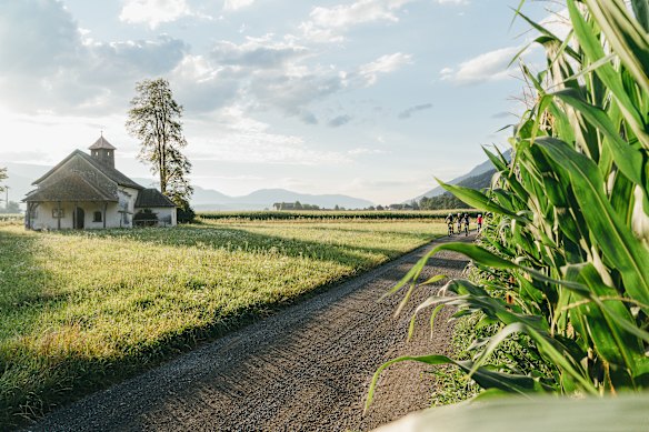 Chapel of St Maria Magdalena a highlight for cyclists on the Alpe Adria Cycle Path.