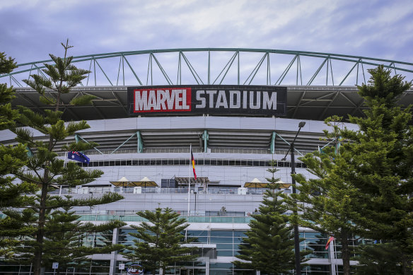 Marvel Stadium in Docklands was listed as an exposure site on Wednesday.