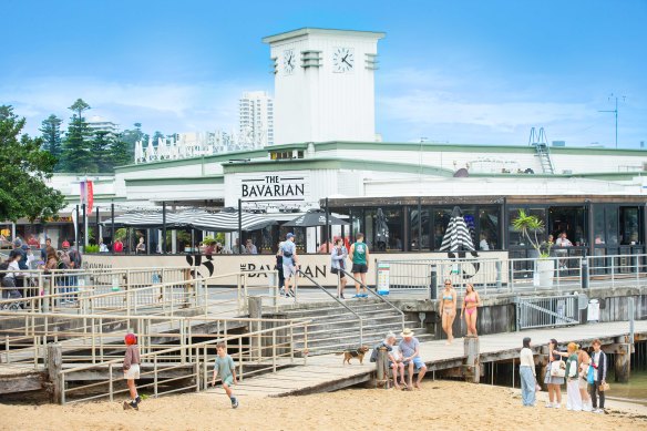 The Bavarian Bier Cafe at the Manly Wharf in Sydney.