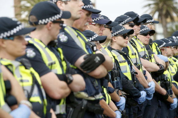 There will be a large police presence at St Kilda and other beach hotspots on Australia Day.