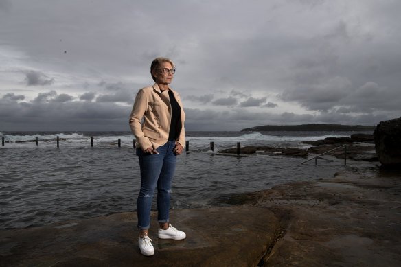 Maryanne Platt at Mahon Pool in Maroubra, where her mother asked to have her ashes scattered.