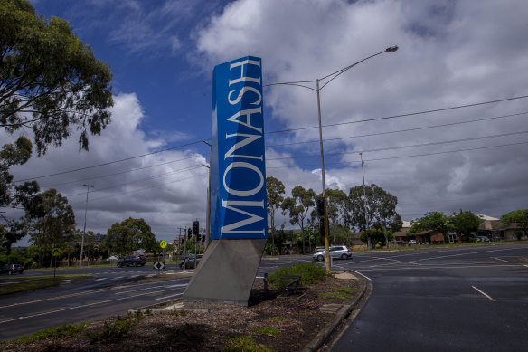 Monash University has risen from 57th to 44th in the Times Higher Education world university rankings.
