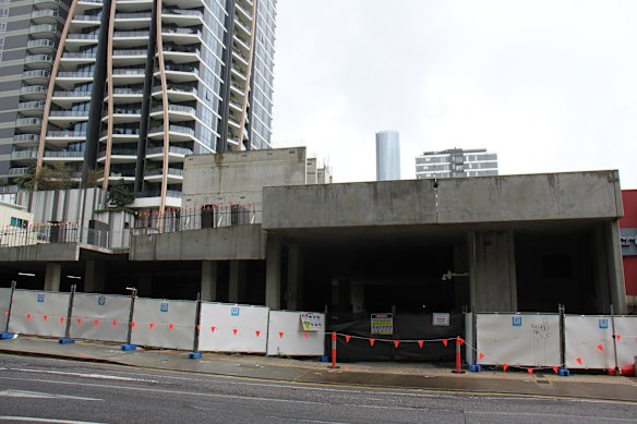 After years of delays, the development at 35 Merivale Street is now due to be completed in late 2028. 
