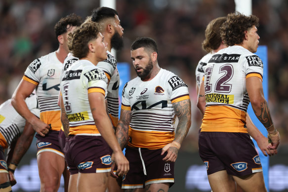 Adam Reynolds during the Broncos grand final defeat.