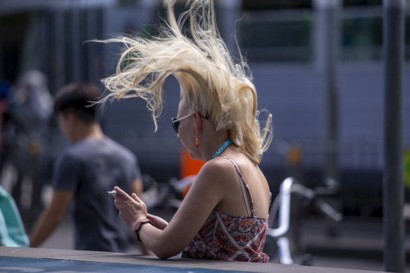 The weather bureau is warning of strong winds across much of the state from Sunday afternoon.