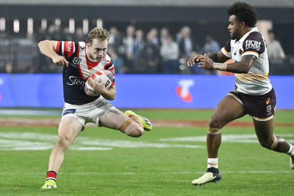 Roosters half Sam Walker is considered the next big half in the NRL and will be in the sights of the Broncos.
