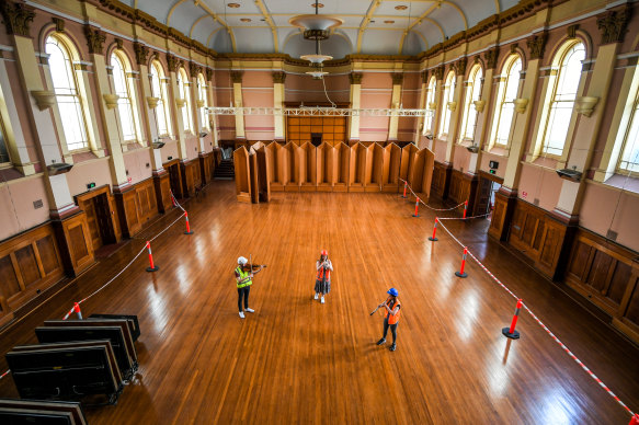 The Australian National Academy of Music wants to redevelop the South Melbourne Town Hall.