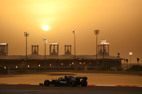 Valtteri Bottas was fastest in his Mercedes on day two of testing in Bahrain.