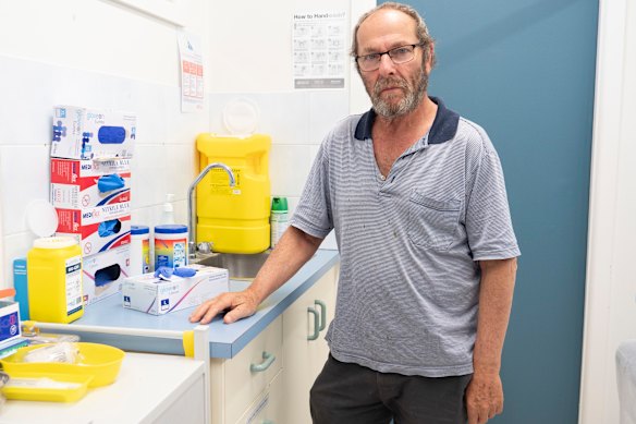 Dr Simon Rose at Brewarrina Hospital. 