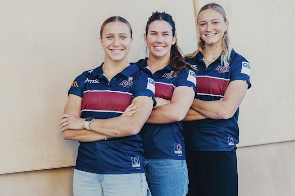 Teagan Levi, Charlotte Caslick and Maddison Levi and signalled their intent to play for the Wallaroos this year.