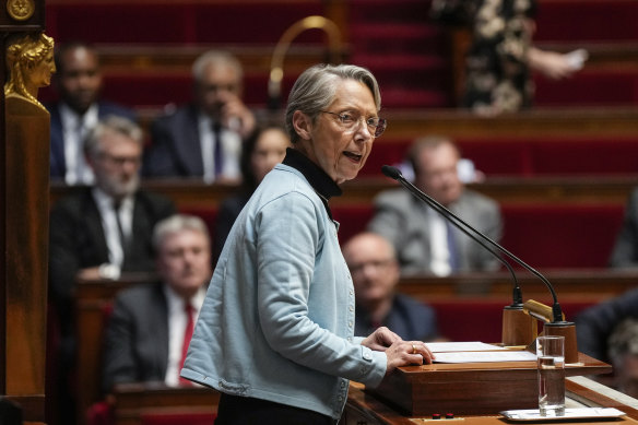 French Prime Minister Elisabeth Borne. 