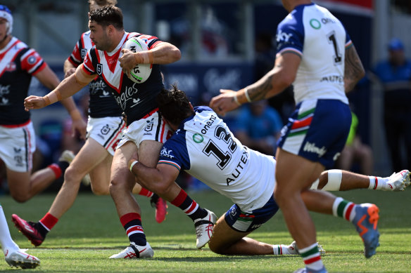 Brandon Smith added to the Roosters’ injury problems in the forwards.