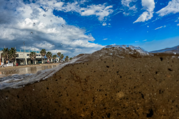 St Kilda beach is among those rated as having poor quality water. 