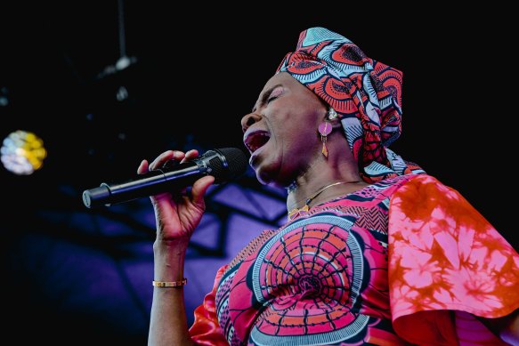 Angelique Kidjo performs at WOMADelaide 2024.