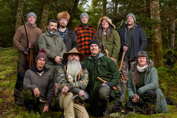 The contestants of Alone Australia S2 (clockwise from top left): Mike, Jack, Krzysztof, Andreas, Suzan, Jason, Tamika, Chace, Rick, Leanne.