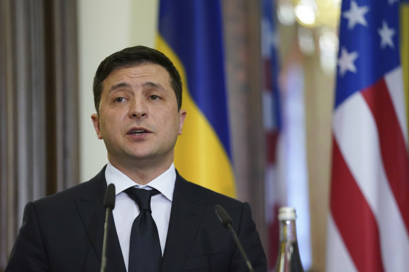 Ukraine’s President Volodymyr Zelensky.