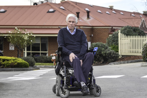 Jack Ogilvie, a resident at Japara Goonawarra in Sunbury, where 20 people died and 123 residents and staff were infected in July and August 2020.