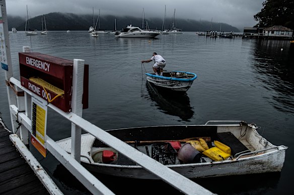 Rain showers at Paradise Beach near Avalon as more storms and rain are forecast over the next few days.