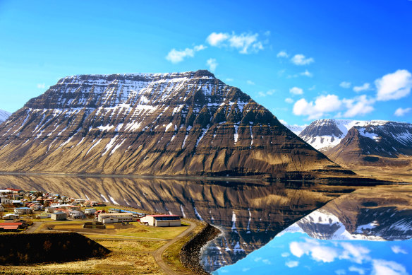 Isafjordur in the Westfjords region.