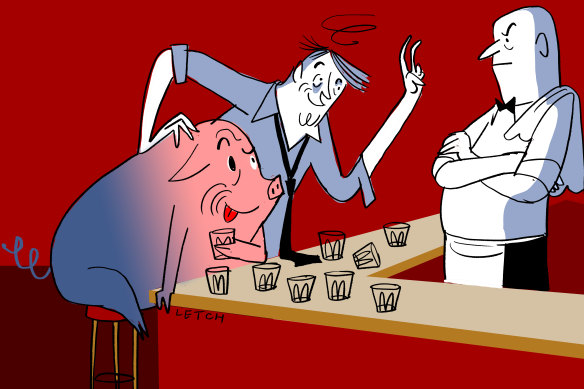 Spending your life living high on the hog could be masking some deeper troubles with money.