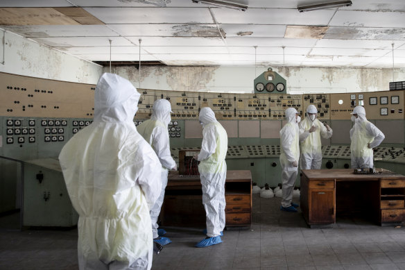 The control room of the White Bay Power Station, which was decommissioned on Christmas Day, 1983. 