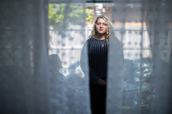 Yasmin in the conservatory her family built.