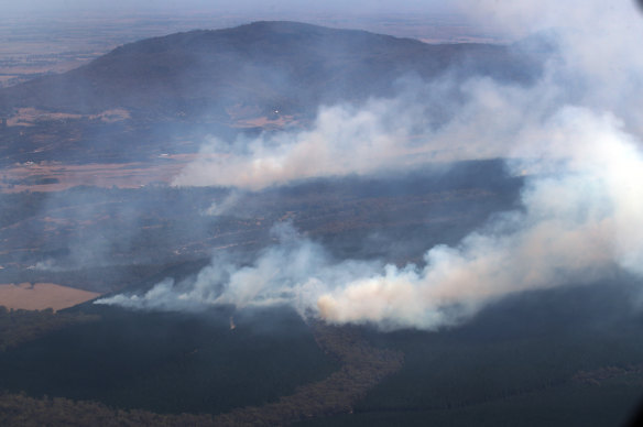 Fire has burnt through more than  20,000 hectares in the state’s west since it started on Thursday.