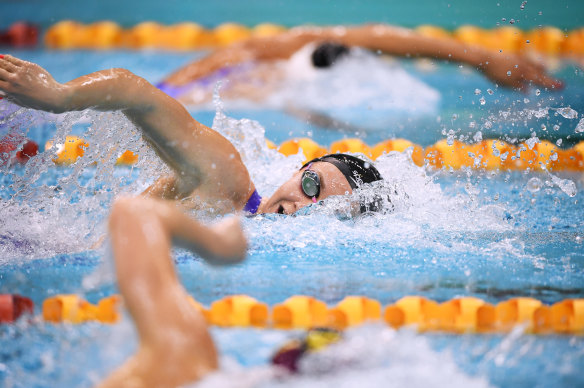 Trans athletes have been banned from competing in women’s swimming.