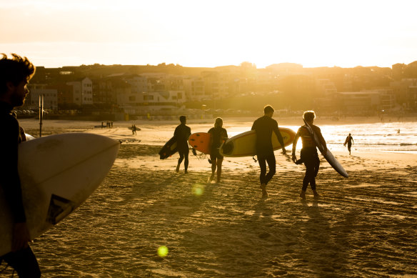 Bondi Beach reopened for local surfers this week after closing due to the coronavirus pandemic.