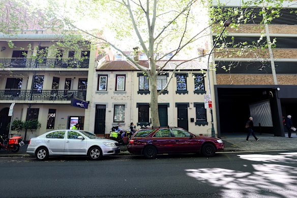 The former home of housing activist Juanita Nielsen in Victoria Street, Kings Cross.