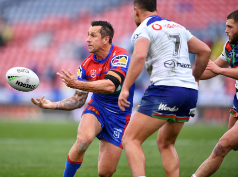 Mitchell Pearce made a successful comeback from injury on Saturday.