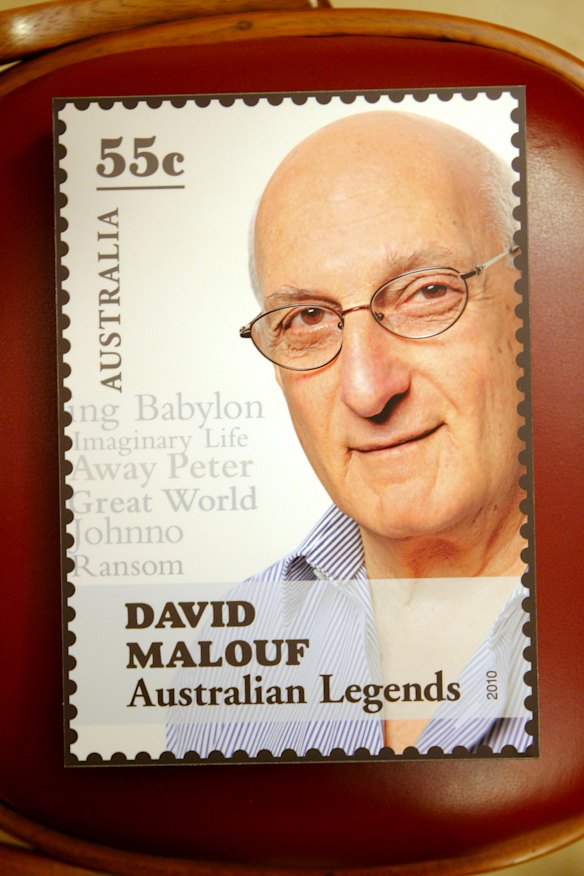 Australia Post Australian Legends series of stamps which included David Malouf.