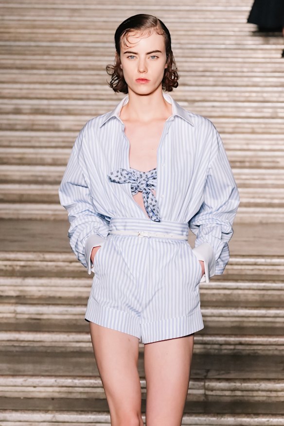 A runway look from Max Mara’s recent Cruise collection, shown in Caserta, Italy.